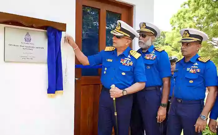 Navy Chief unveils operational infrastructure at SLNS Elara