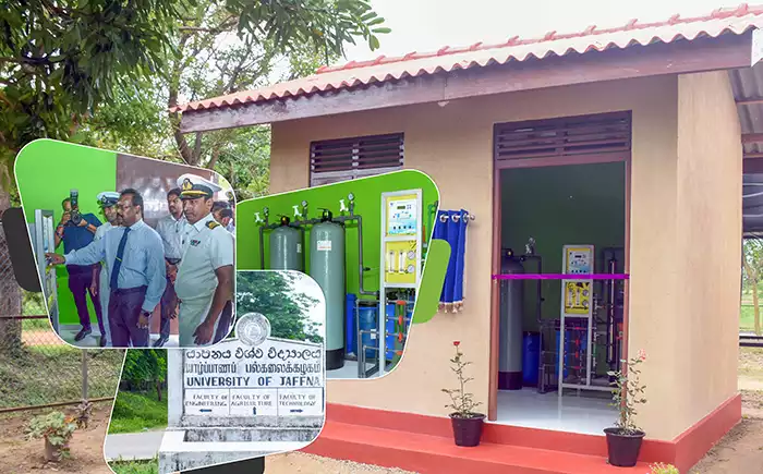 Navy’s freshwater gift flows with twin RO units for undergraduates of Jaffna University