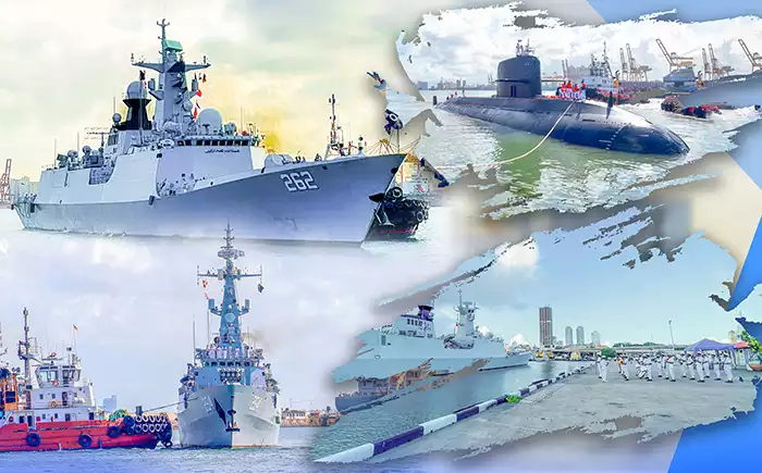 Pakistan naval trio arrives at Colombo Port