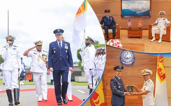 Commander of U.S. Pacific Air Forces meets with Commander of the Sri Lanka Navy