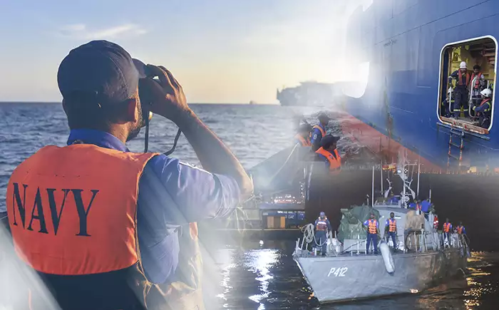 Navy renders assistance to bring ashore ill fisherman for medical attention