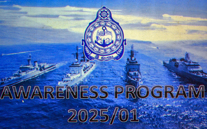 ඡායාරූපය- නාවික පරිපාලනය සහ සුභසාධනය සම්බන්ධයෙන් ජ්‍යෙෂ්ඨ නාවිකයන් දැනුවත් කිරීමේ එක්දින වැඩ මුළුවක් නාවික හමුදා මුලස්ථානයේදී