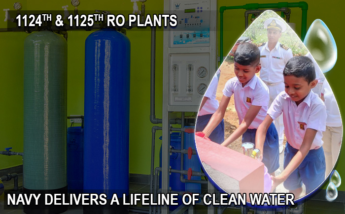 Navy’s expertise powers another step towards safe water access in Elahera and Siyambalanduwa