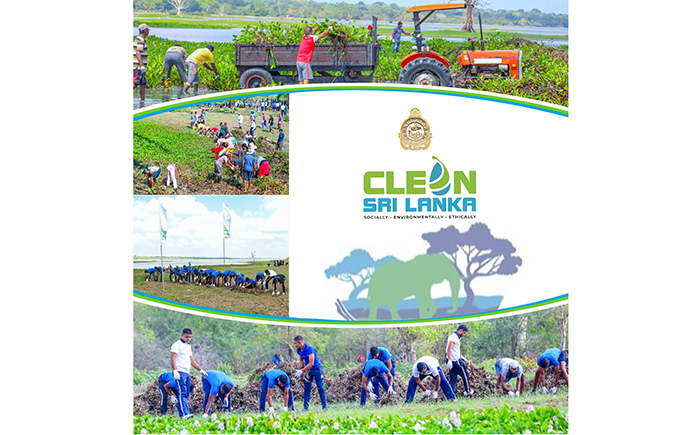 Navy supports Clean Sri Lanka national effort to restore Thabbowa for wild elephants