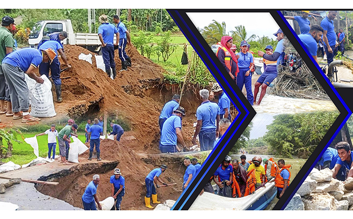படம்- பாதிக்கப்பட்ட மக்களின் வாழ்க்கையை மீட்டெடுக்க மனிதாபிமான உதவி மற்றும் பேரிடர் நிவாரணம் வழங்குவதில் கடற்படையின் தொடர்ச்சியான ஆதரவு