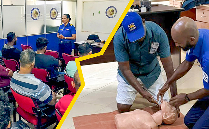 Local fishermen equipped with essential life-saving techniques and health awareness