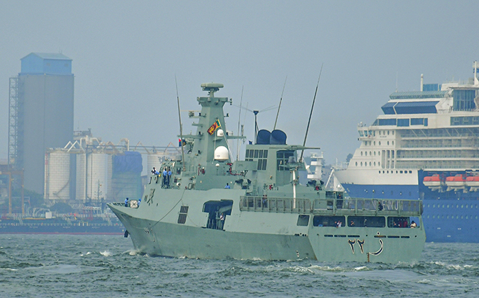 Royal Navy of Oman Vessel “SADH” departs island