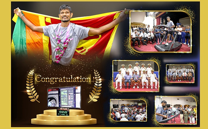 Rear Admiral Princely Liyanage (Retd) qualifies for 03 Guinness World Records in gritty endurance feat