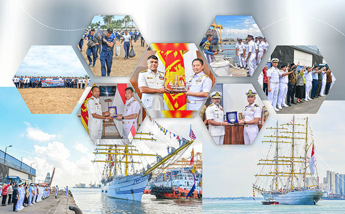 Indonesian Navy Sailing Ship KRI BIMA SUCI – 945 concludes official goodwill visit to Sri Lanka