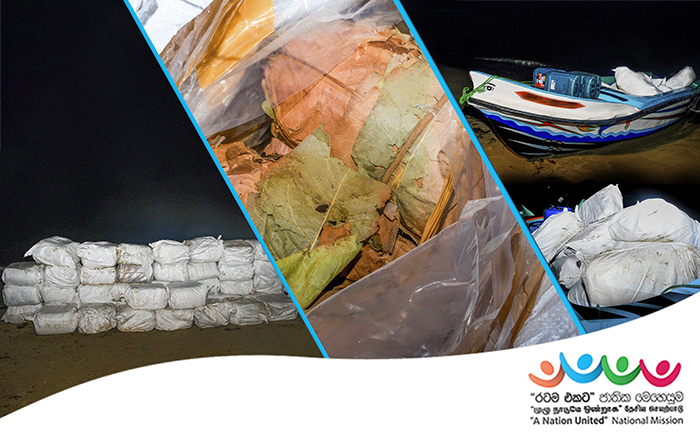 Navy nabs 03 suspects with smuggled Kendu leaves in Mannar