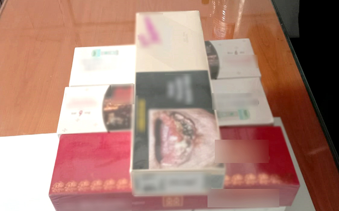 Coordinated operation nabs a suspect with 2000 foreign Cigarettes